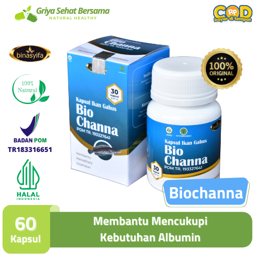 Kapsul Pil Obat Ikan Gabus Kutuk Albumin Pasca Operasi Original Bio Channa Binasyifa