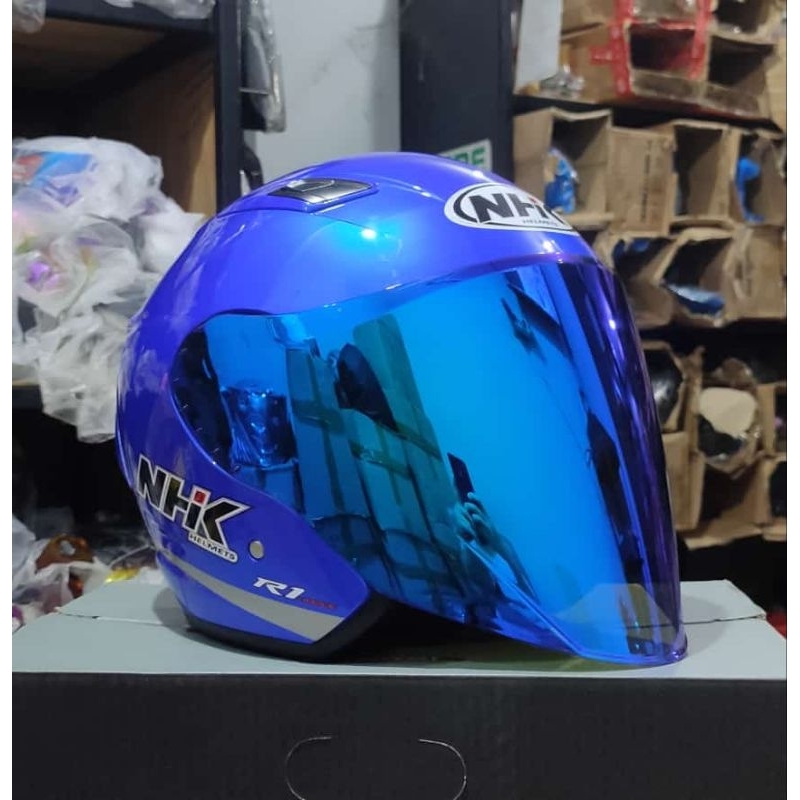 KACA VISOR FLAT NHK R1 Max R1 Elite /VENOM/IRIDIUM SILVER /IRIDIUM GOLD PNP ( TANPA GANTI RACHET ) Visor NHK R1 Doble Visor