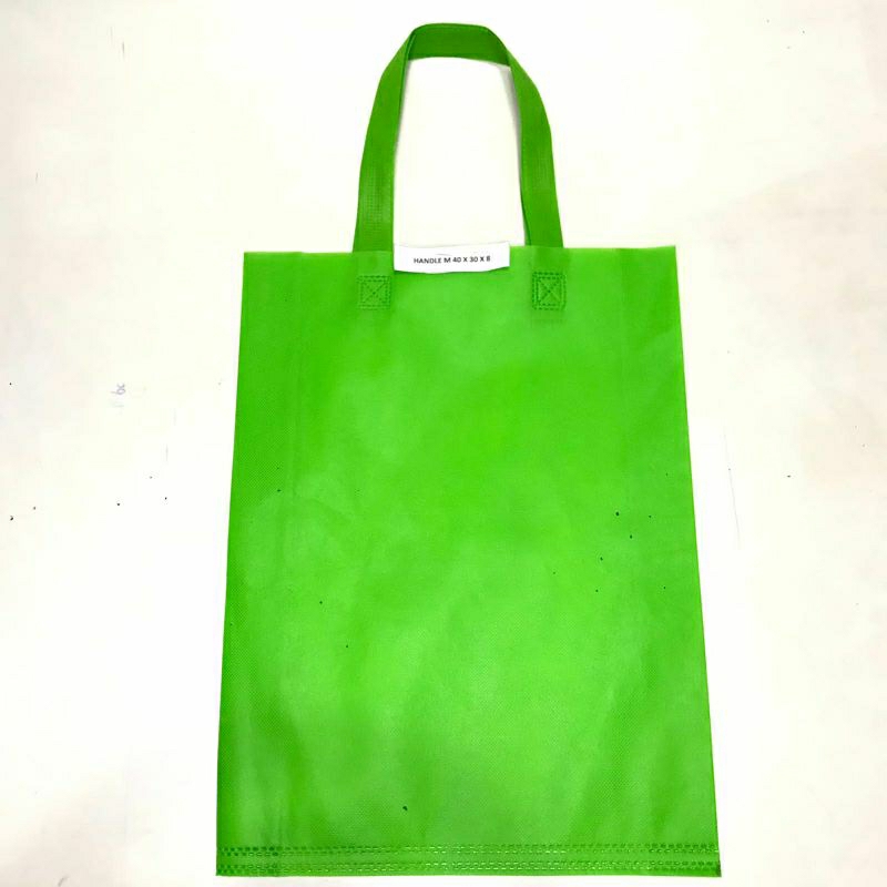 Tas Souvenir Bahan Spunbond Handle Ukuran S 35x25x8 // Tas Belanja Goodie Bag Tas Hajatan Totebag Spunbond