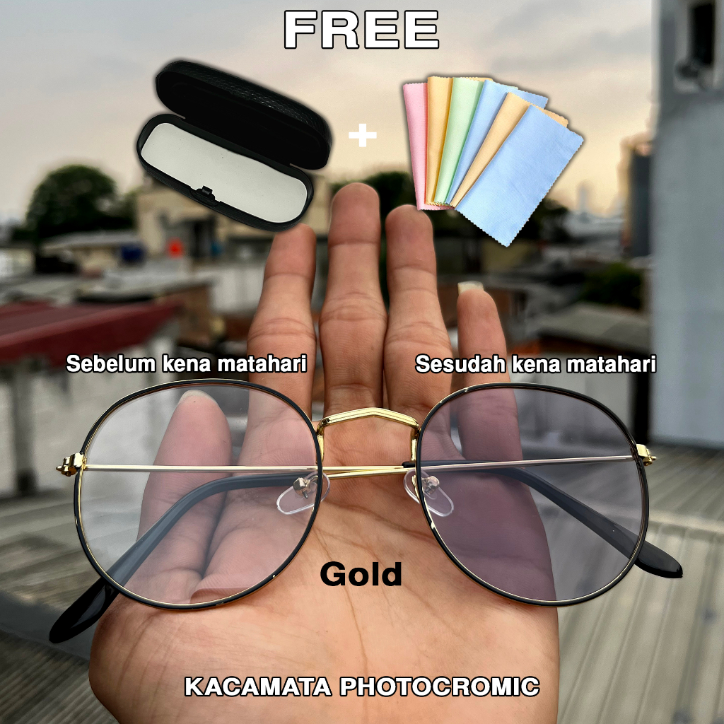 PA3 Kacamata Photocromic Korea Anti Radiasi 2 In 1 Potokromik Photochromic Pria Wanita PA3 Anti radiasi Kacamata kekinian Termurah