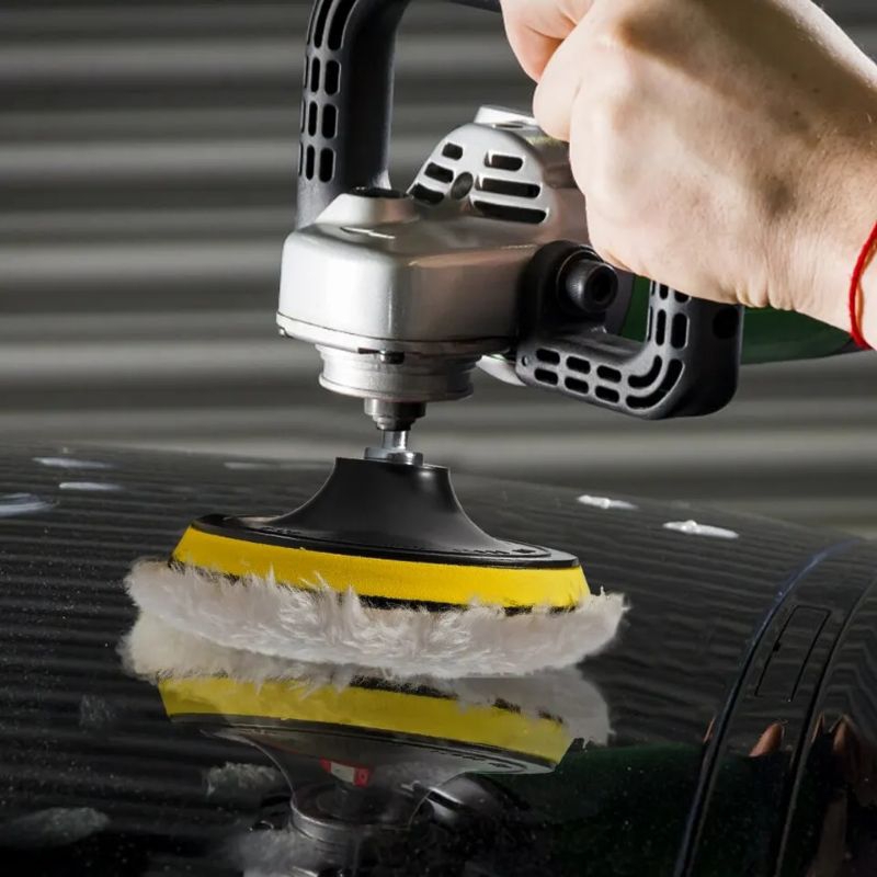 Nuansa - Busa Pad Alat Poles Bodi Motor Mobil 3 Inch Wol Buffer Waxing Polishing Wheel 3 Inch