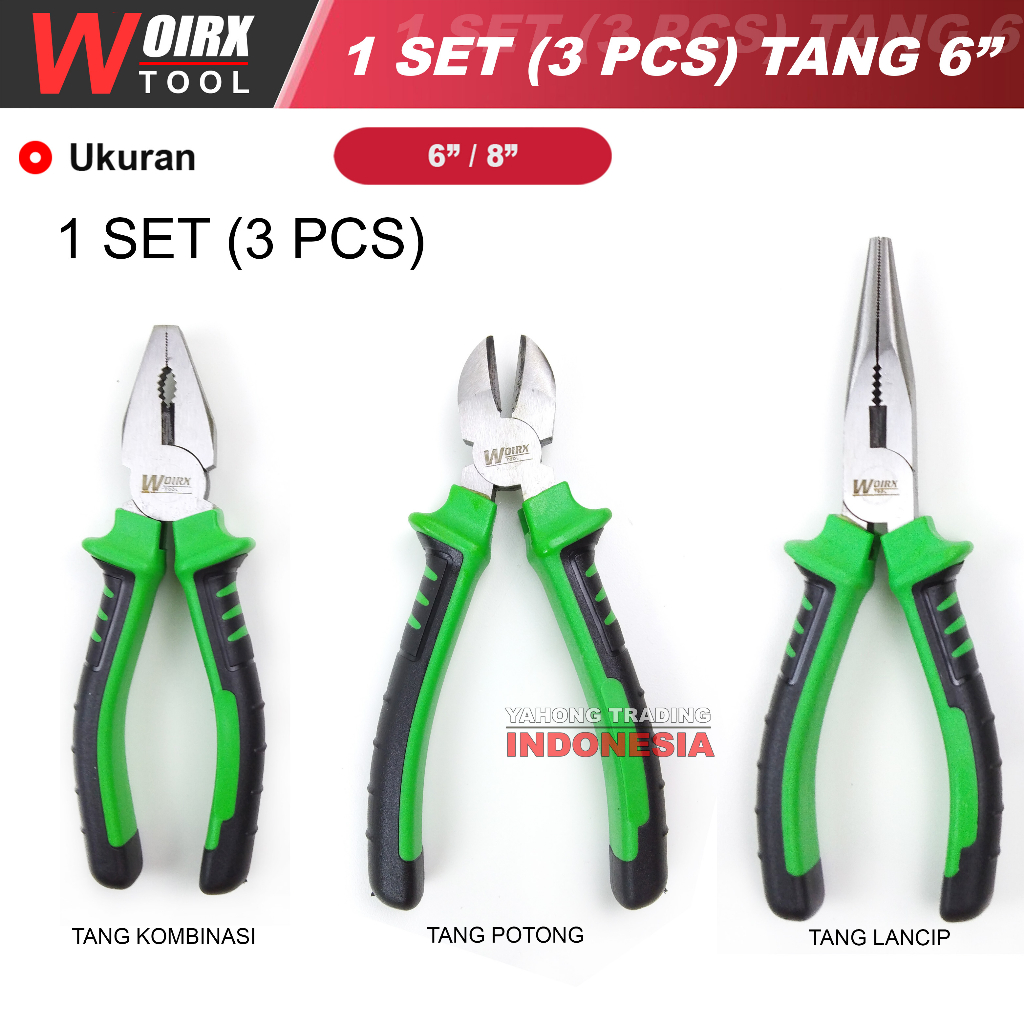 Tang 6&quot; inch Tang Kombinasi Tang Potong Tang Lancip WOIRX TOOL
