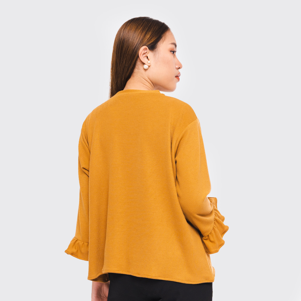 MALOVA - Serina Knit Blouse Lengan Panjang Atasan Rajut Wanita