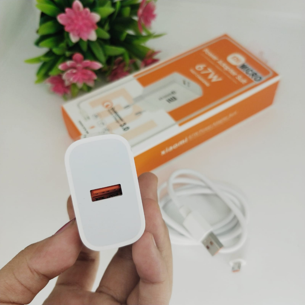 CHARGER XIAOMI NOTE 12Pro 67W MICRO TYPE C FASTCHARGING TC MI ORIGINAL