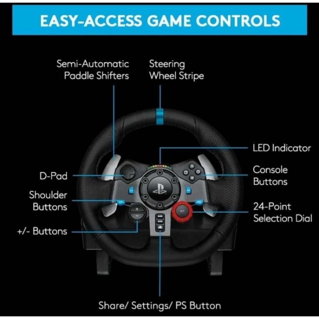 Logitech G29 Driving Racing Wheel Garansi Resmi Logitech Indonesia