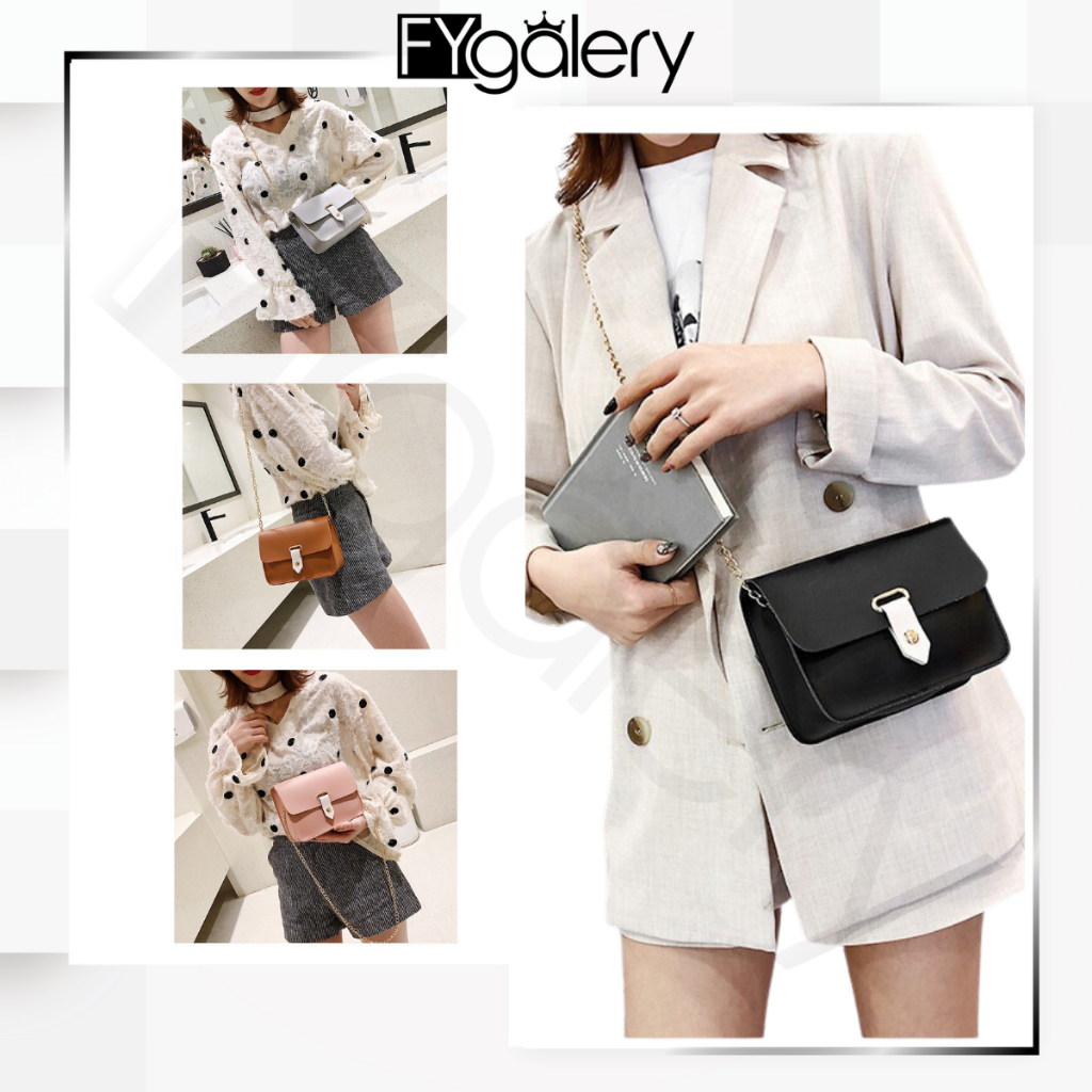 FYGALERY FYG1329 TAS SELEMPANG SLING BAG TAS MURAH  TAS IMPORT TAS FASHION TAS WANITA SIMPLE