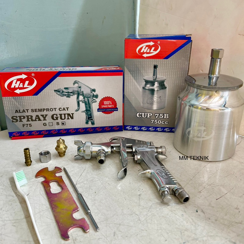Spray Gun Tabung Bawah HL F75S H&L Premium HL