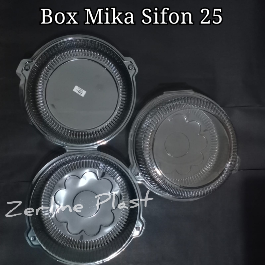 Box Mika Sifon 25 - Box Mika Kue Bolu @50pcs