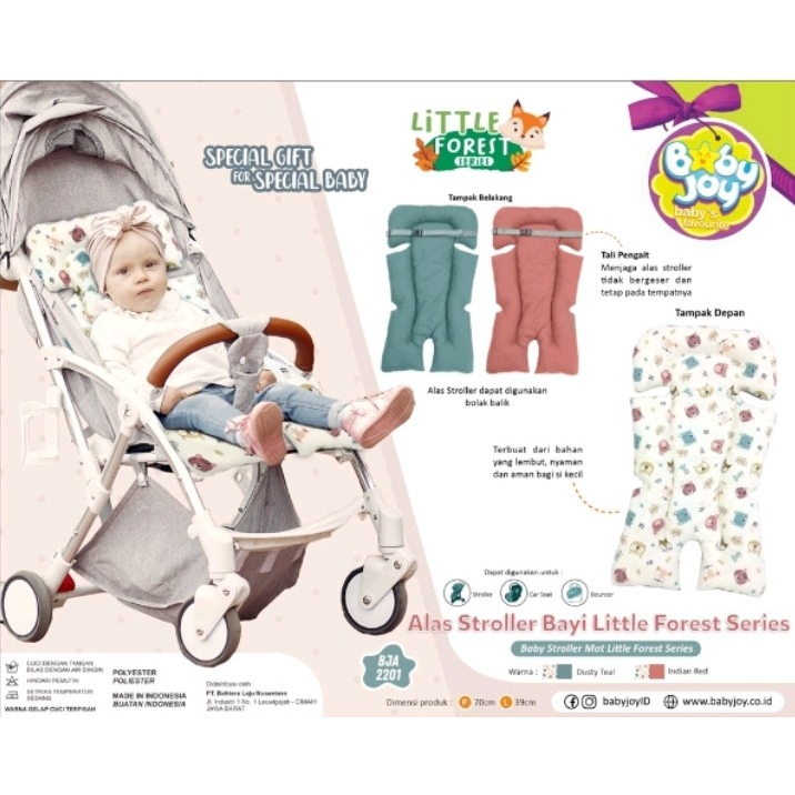 Baby Joy Sofa Bantal Menyusui Alas Stroller Little Forest - Bayi Online Shop