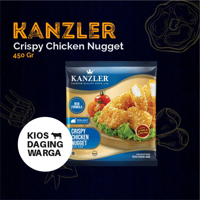 

Kanzler Crispy Chicken Nugget - 450 gram