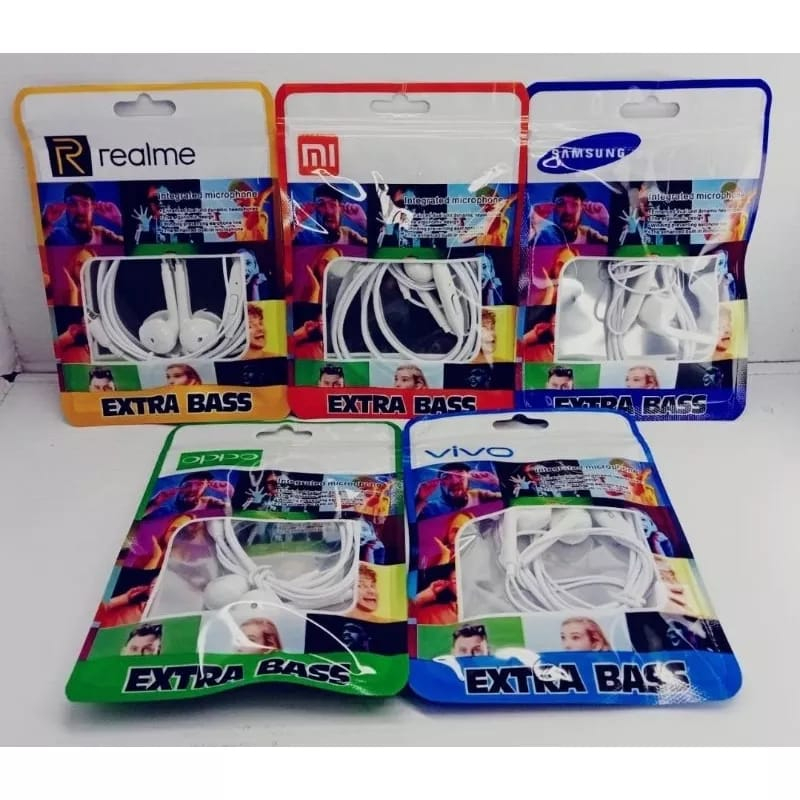 HF Handsfree Headset R11 R12 EX-123 Super Extra Bass + Mic