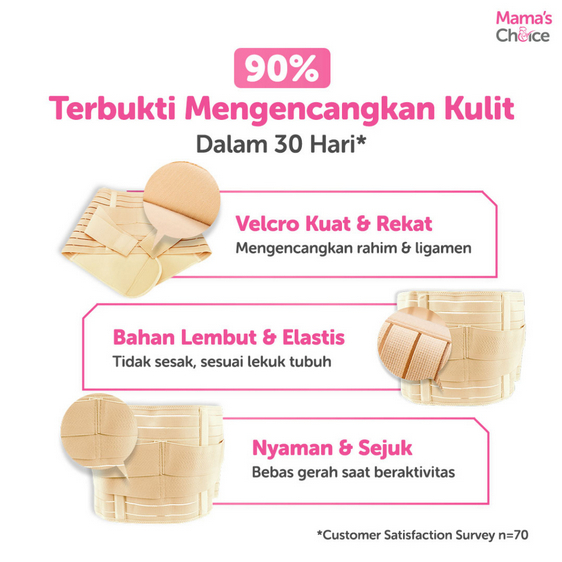 Korset Melahirkan | Postpartum Adjustable Corset Mama's Choice (Korset Ibu Melahirkan/Gurita Ibu Melahirkan setelah Cesar))