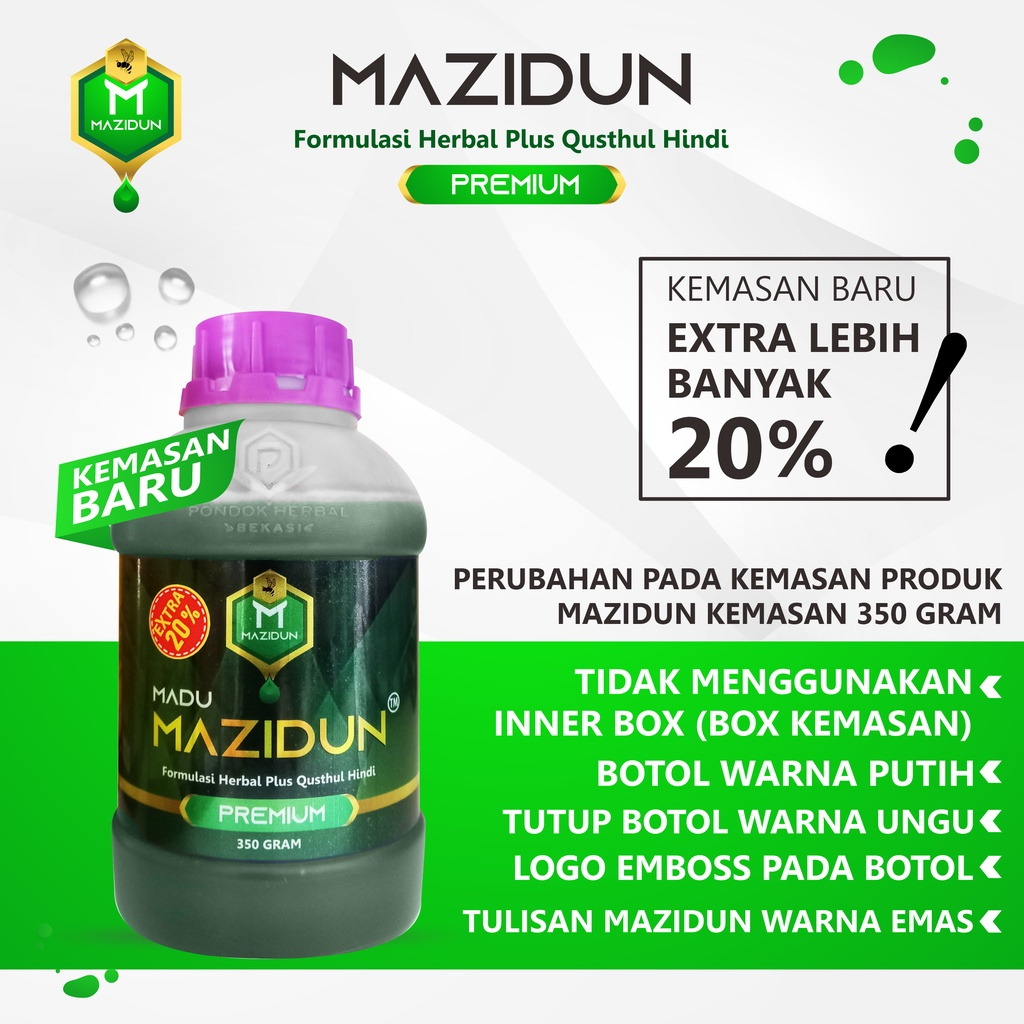 Madu Hijau Madu Lambung Maag Gerd Mazidun 350 gram