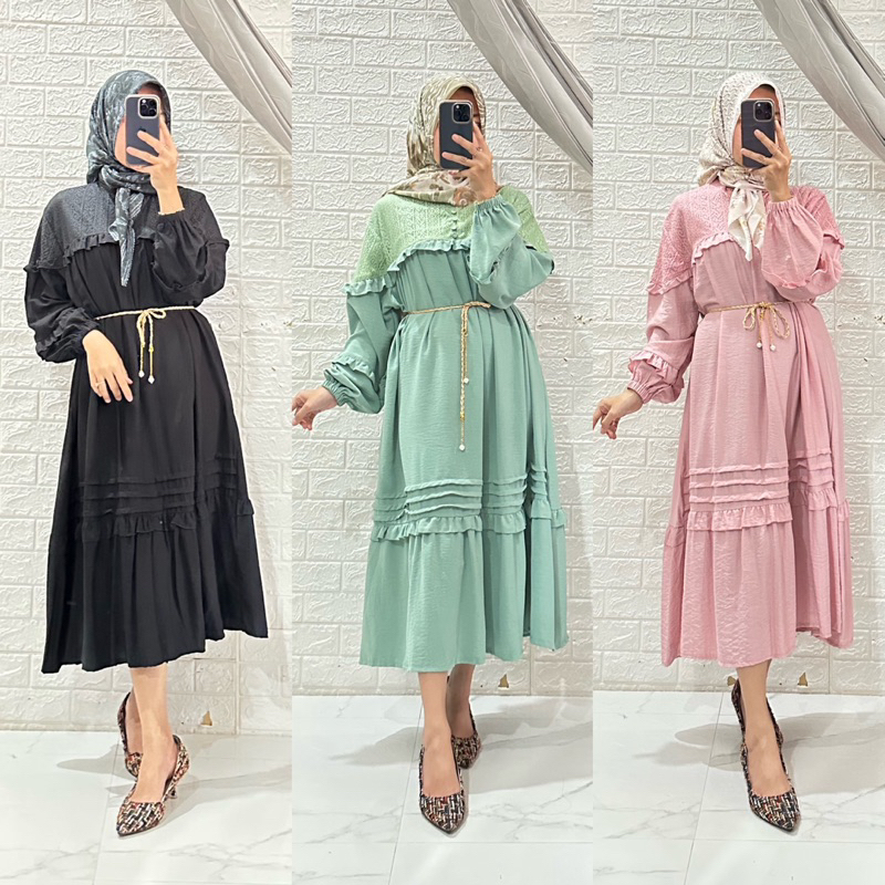 FLORISA MIDI DRESS ANDARA IMPORT