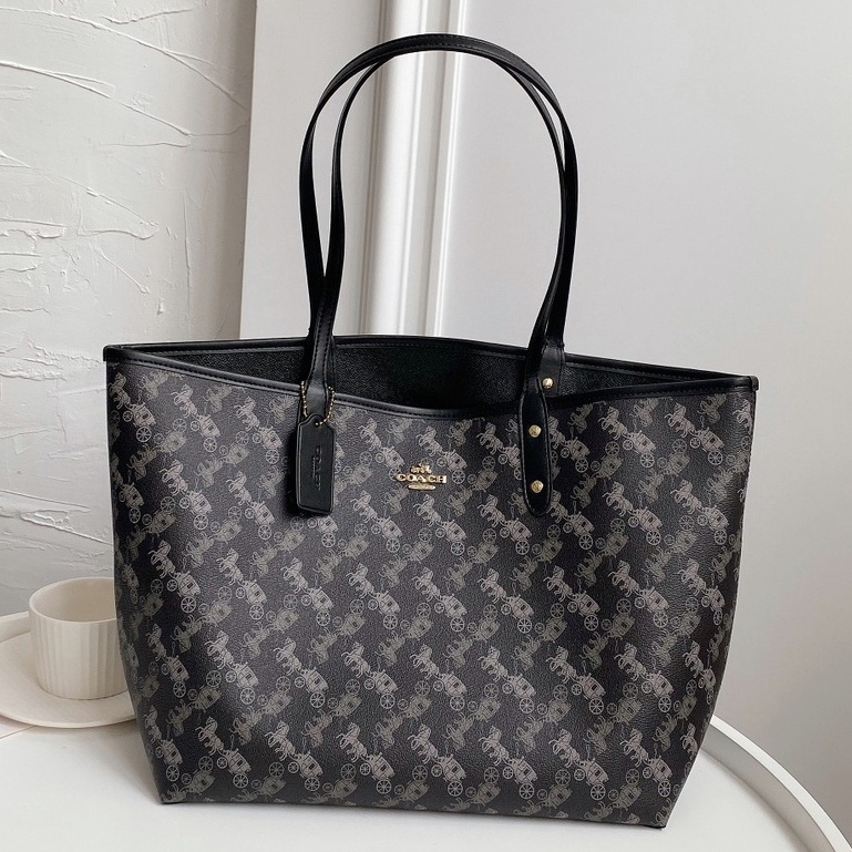 [Instant/Same Day] 91107 coach women handbag Shopping bag Tote bag  gwd