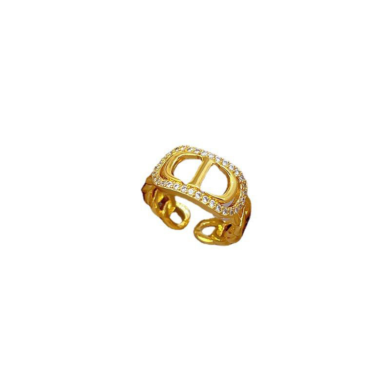 Cincin Adjustable Mata Tanam Korea Mewah Elegan Fashion Style