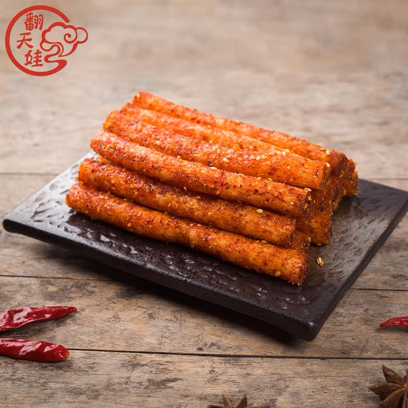 [HALAL] Camilan Snack - Fantianwa Spicy Makaroni Stick Spicy Strip Snacks 68 gram