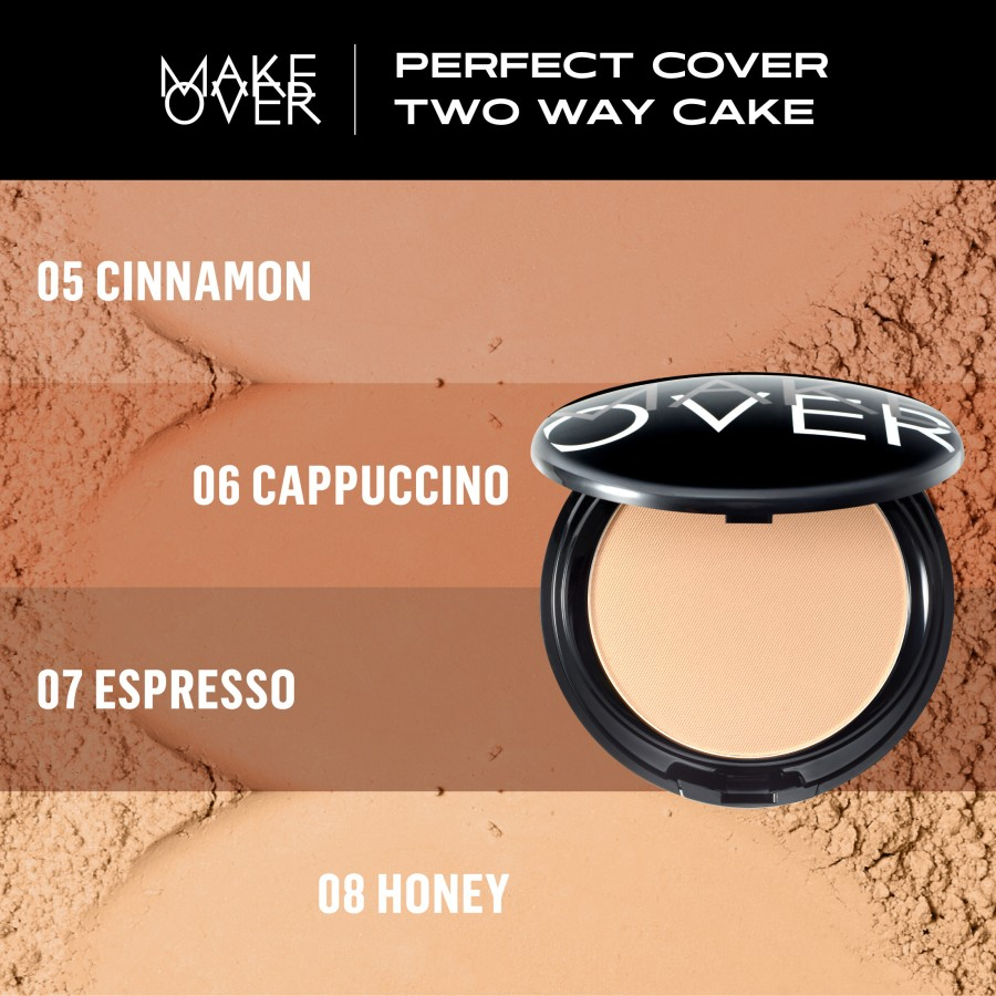 Make Over Perfect Cover Two Way Cake 12g | Bedak Padat