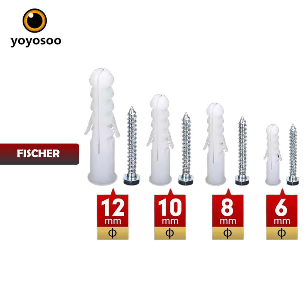 Paku Penahan Beban Dinding Fischer isi 25pcs - YOYOSOO