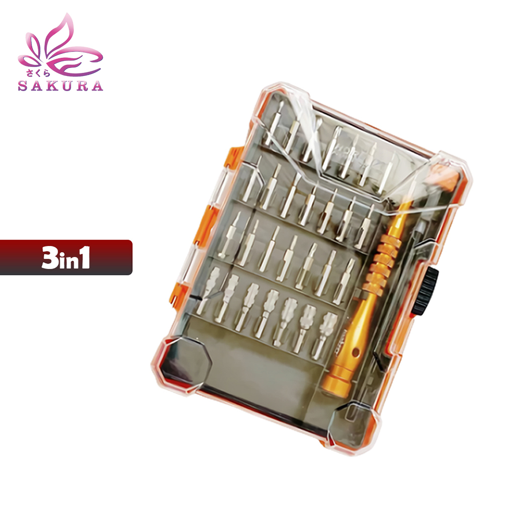 33In1 Obeng Set Horusdy Professional Tools Screwdriver Bits Set - SOSOYO