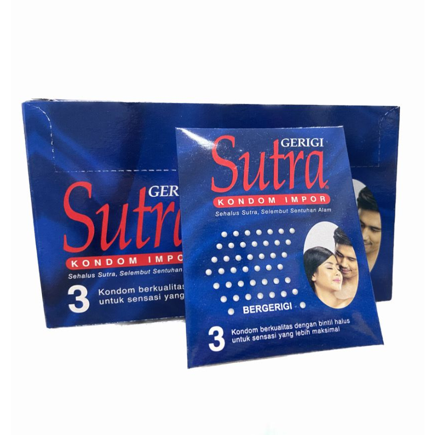 KONDOM SUTRA GERIGI ISI 3PCS Dengan Tekstur Bergerigi