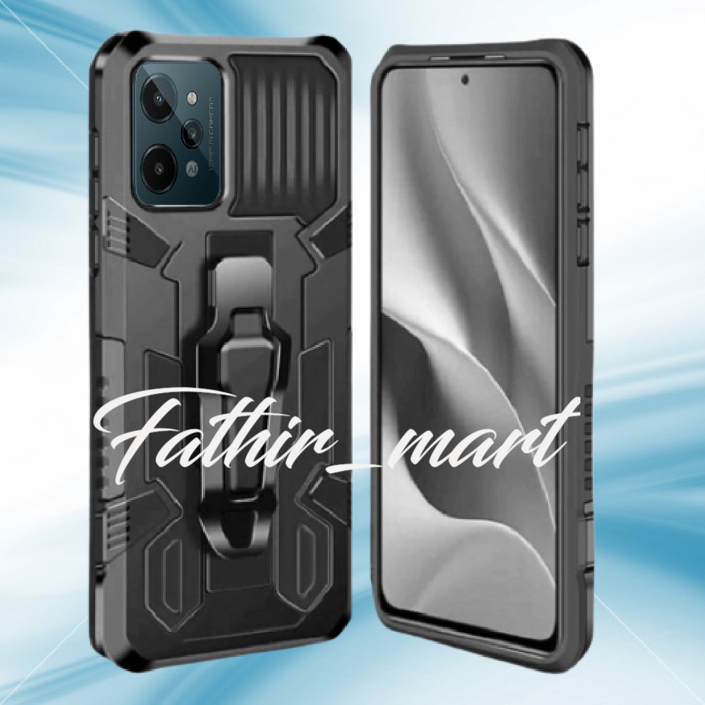 Case REALME C31 Casing Standing Back Klip Hard Case Robot New Cover