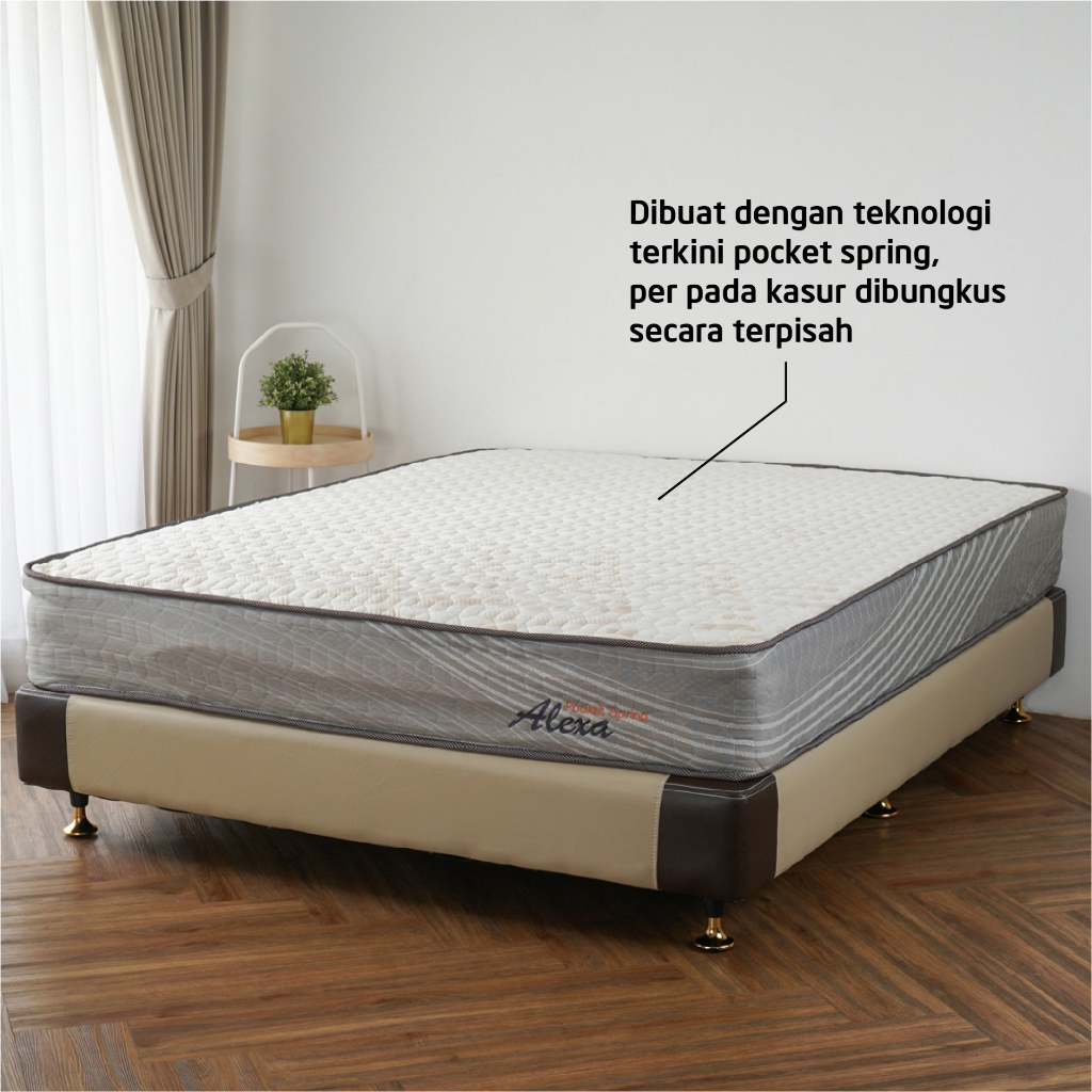 Alexa Kasur Pocket Spring Bed / Single Bed 120 x 200