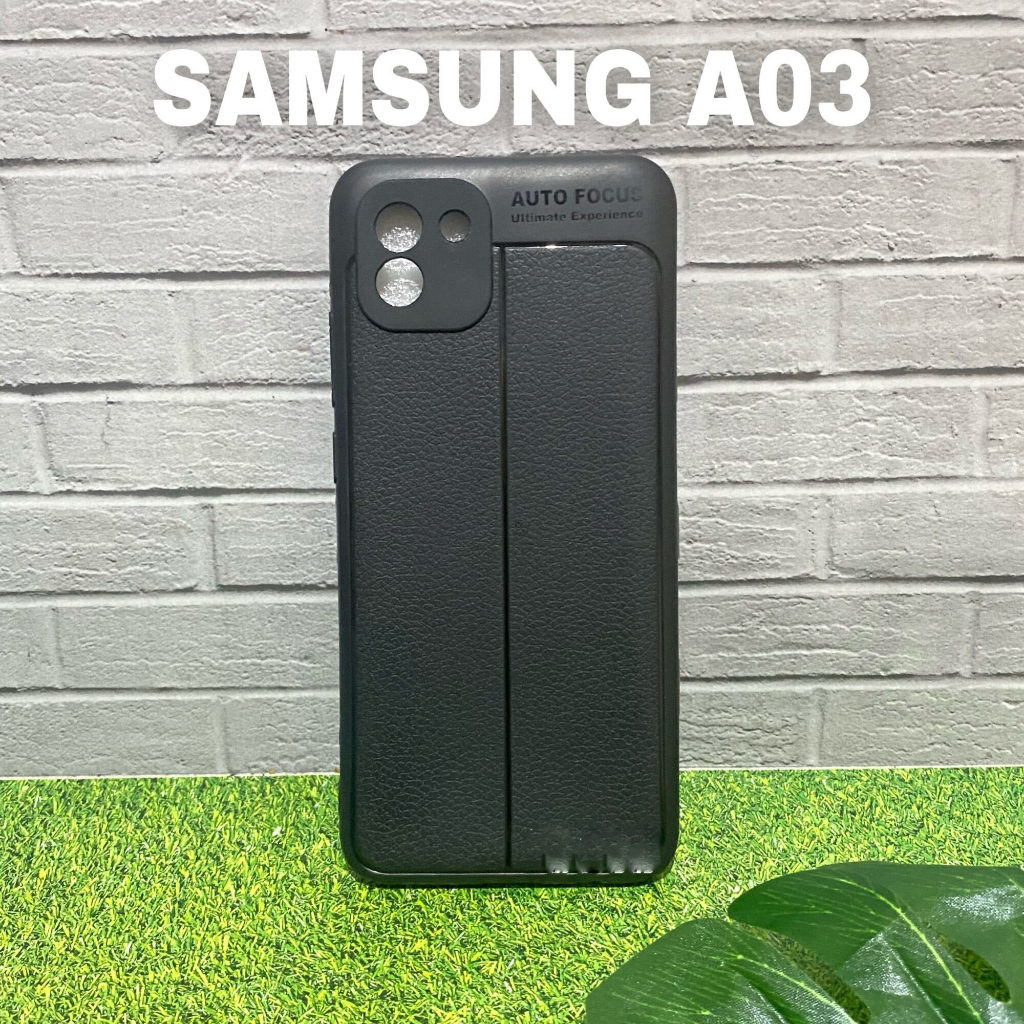 Case Auto Focus Samsung Galaxy A03 Leather Experience SoftCase Slim Ultimate / Casing Kulit