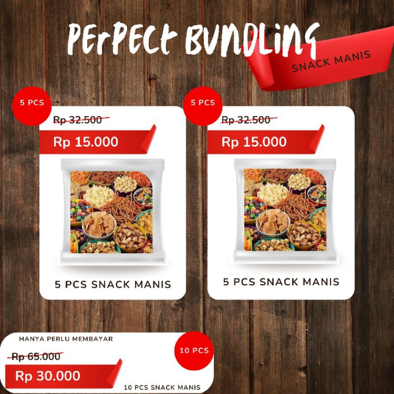 

Perpect Bundling Cemilan Manis ( isi 10 pcs cemilan manis random )