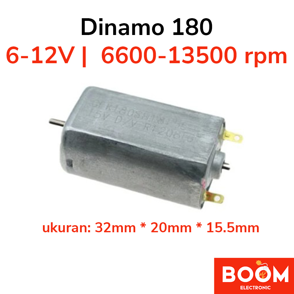 Dinamo Motor 180 DC6V-DC12  6600-13500 rpm