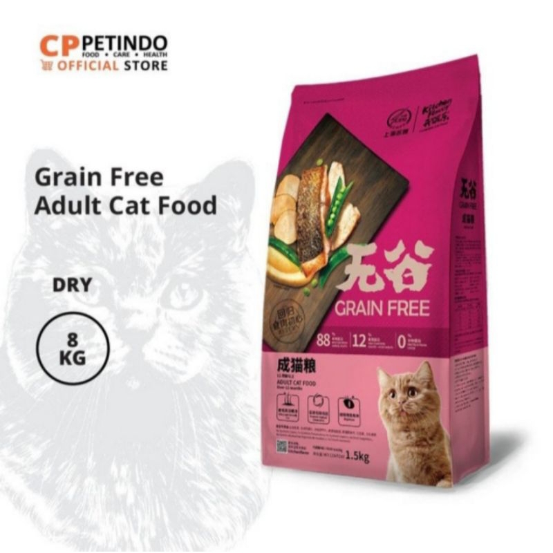 Makanan Kucing KF kitchen Flavour Grain Free Adult 8kg Expedisi