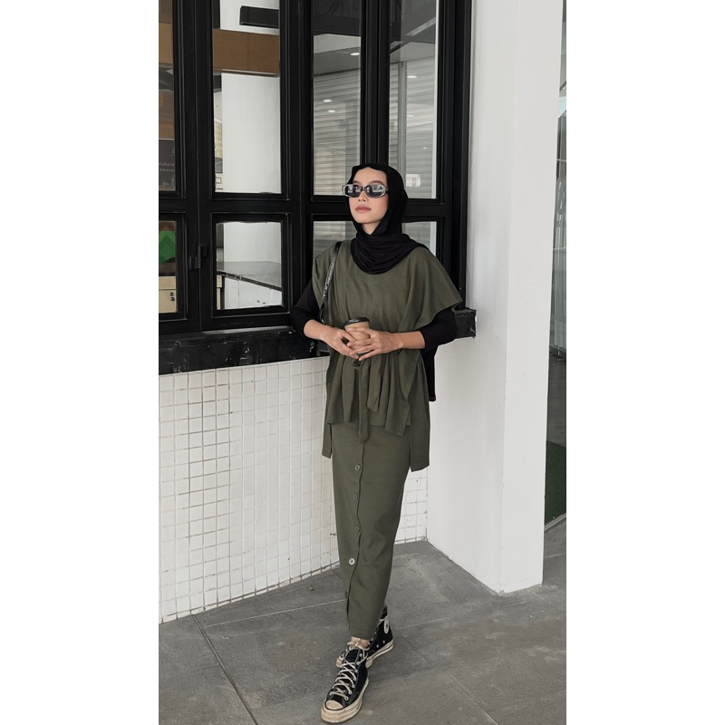 Mitsa knit Set (knit-knit set-celana knit-atasan knit-baju knit-super murah)