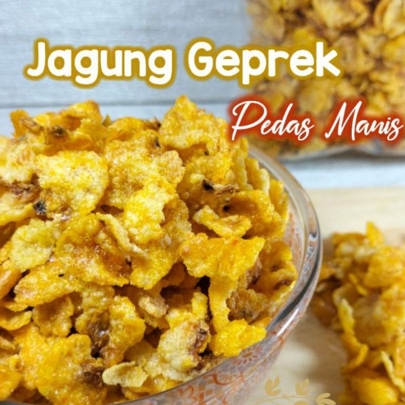 

JAGUNG GEPREK 500GR (1/2KG) PEDAS MANIS - JAGUNG GEPENG- AGEN SNACK MURAH