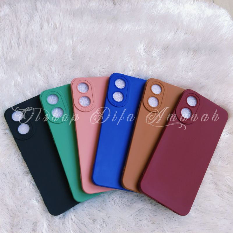 CASE MACARON OPPO A58 5G OPPO A78 5G SOFTCASE PRO CAMERA TPU FULL PELINDUNG CAMERA TERBARU SLIKON CASING