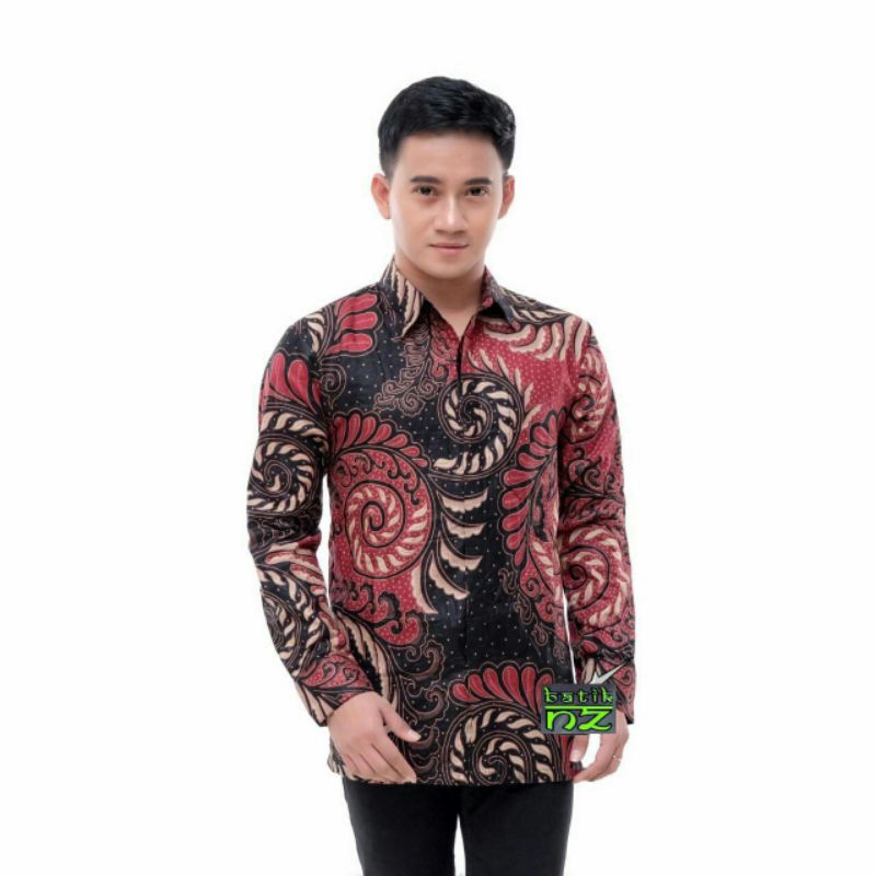 COUPLE BATIK LENGAN PANJANG ATASAN SARIMBIT BATIK  MOTIF PUSER TUNIK BATIK WANITA ATASAN BATIK WANITA LENGAN PANJANG ATASAN BAJU BATIK WANITA MUSLIM