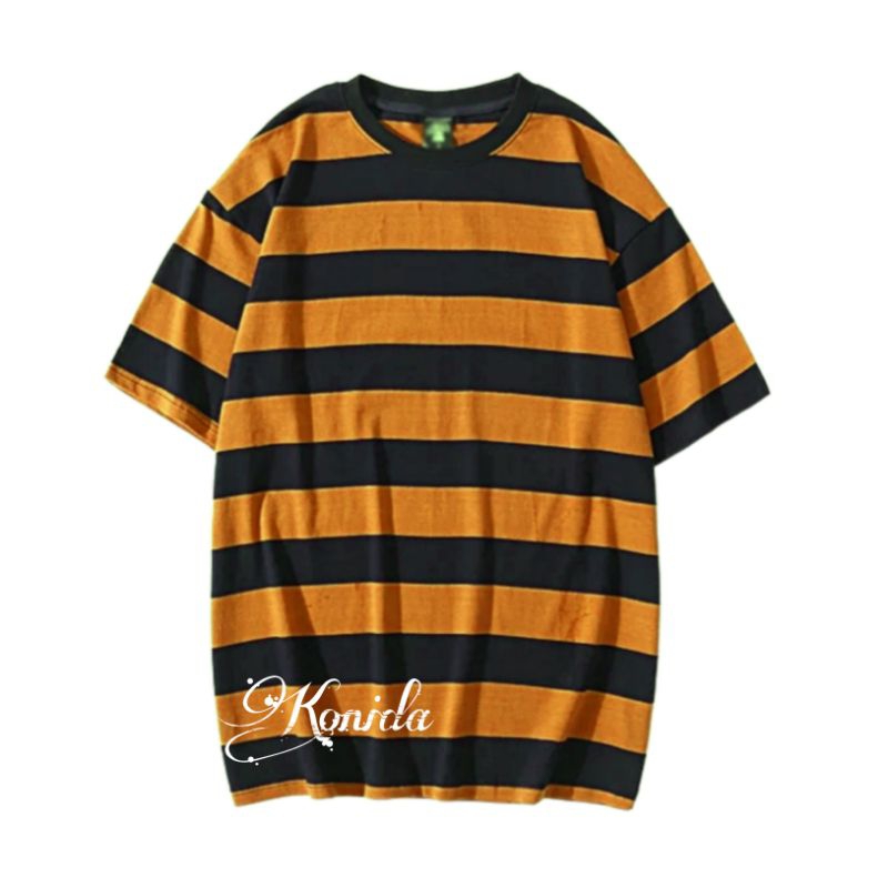 Kaos Stripe Garis Garis Salur Baju Kaos Salur pria kaos terbaru kaos salur kaos garis kaos distro atasan pria