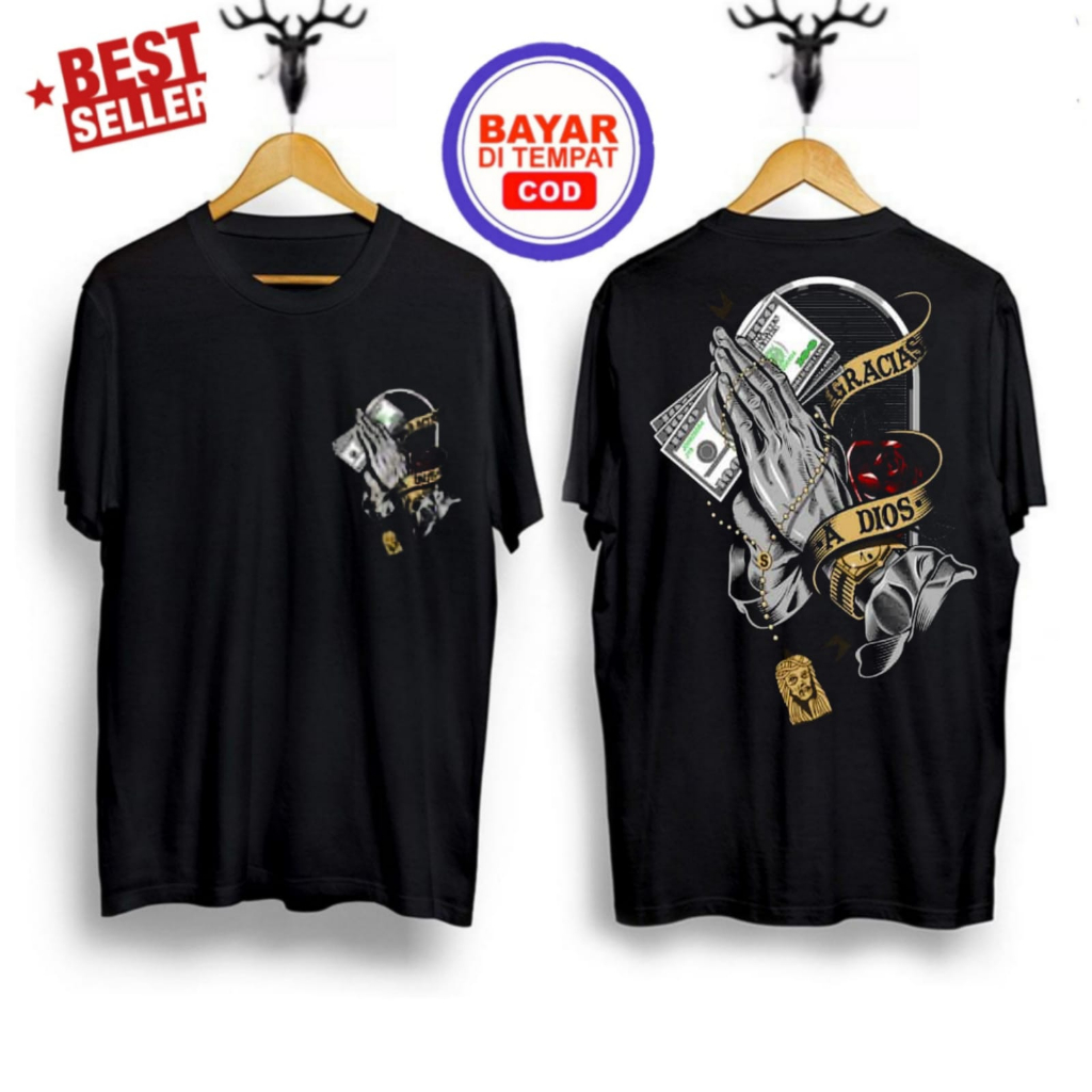 baju kaos t-shirt motif money salem hitam kaos pria terbaru 2023 baju distro pria baju distro pria k