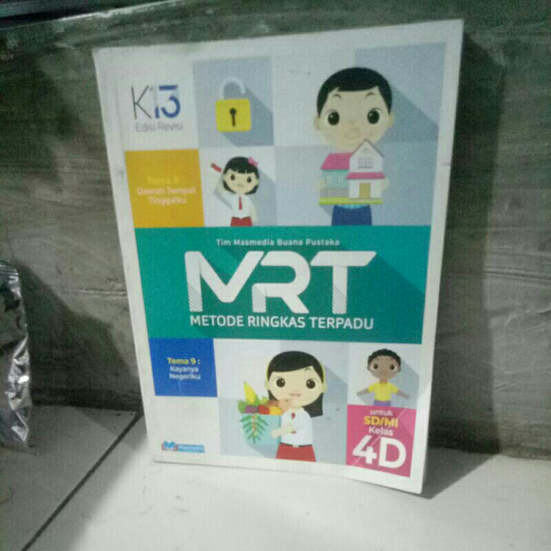 BUKU BARU MRT 4D/ metode ringkas terpadu sd kelas 4D terbaru MASMEDIA