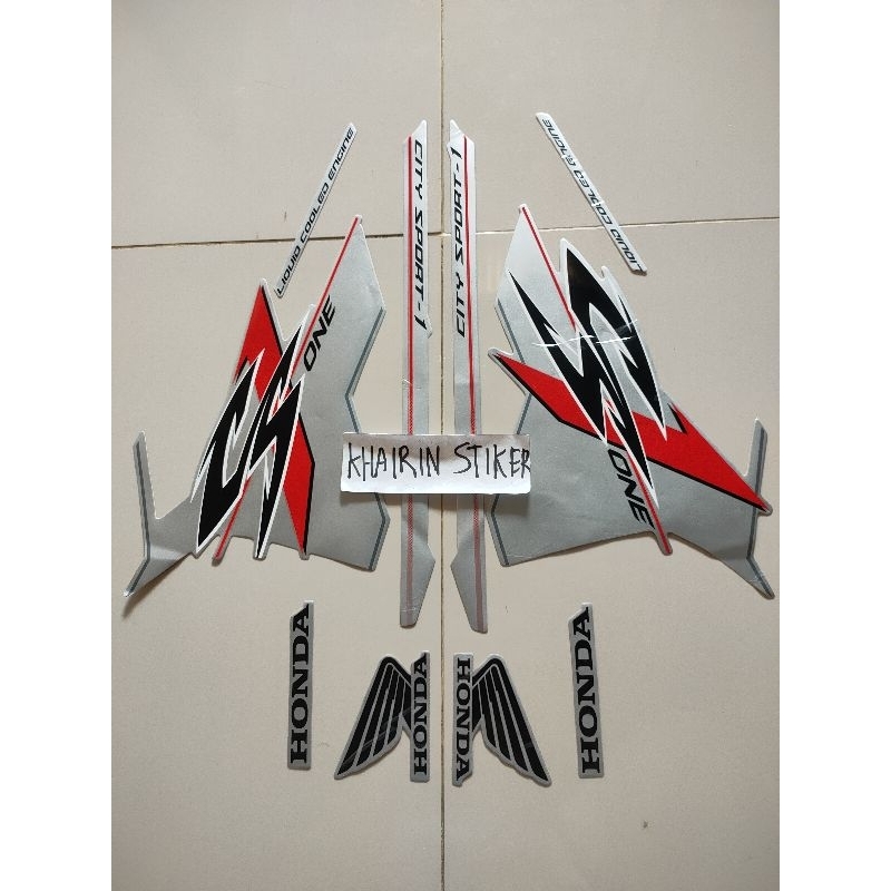 striping stiker CS1 cs one silver