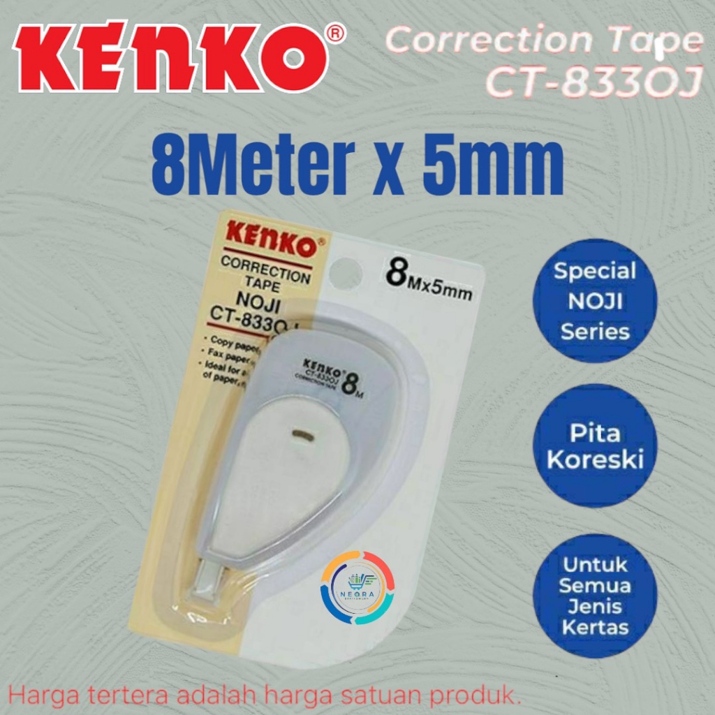 

Kenko Correction Tape Noji CT 833 OJ (8 Meter x 5 mm)