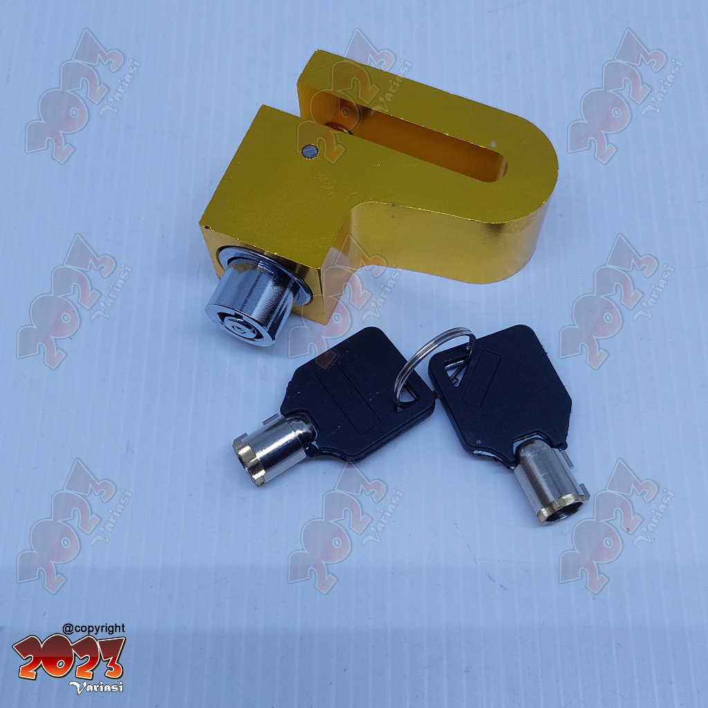 Gembok Cakram Motor / Disc Lock Full Besi Baja Anti Maling Motor Xmax Nmax Aerox Adv 150 Pcx Vario Ninja R15 Universal