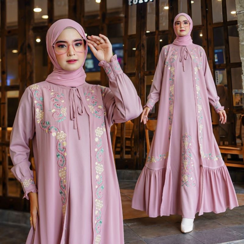 Gamis Camilla Bordir Payet Original Butik