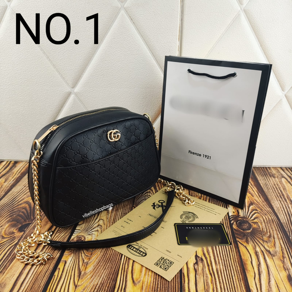 Tas Selempang Wanita MDB208 - Tas Selempang Wanita Fashion Sling Bag Chain Shoulder Bag - Tas Selempang Les Esprit Crossbody - New Collection Tas Selempang Wanita - OTHELIA BAG - Tas Selempang Les Paris Lynella Crossbody 0520