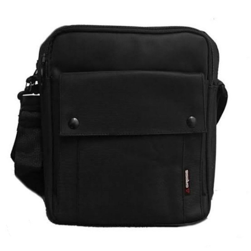 Tas selempang pria terbaruerk Gress/tas polos kain nilon ukuran standar/tas usaha/tas tepat uang