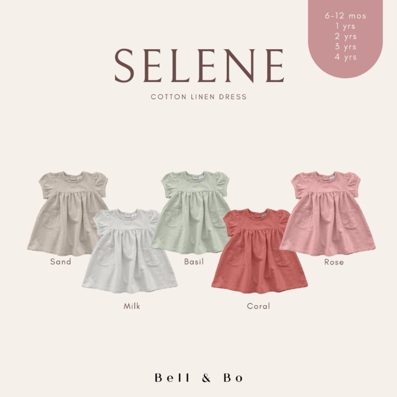 BELL&amp;BO - SELENE DRESS BELL N BO - DRESS ANAK PEREMPUAN - DRESS BELL&amp;BO