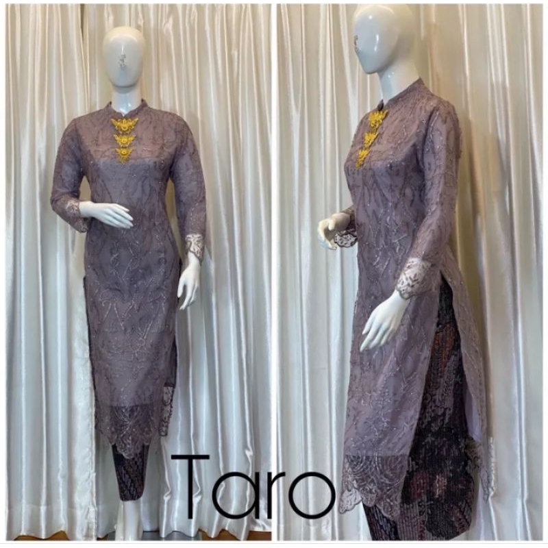 ORIGINAL KEBAYA TUNIK VETNAM BAHAN TILLE BORDIR TERLARIS//SETELAN KEBAYA MODERN//SERAGAMAN//KONDANGAN