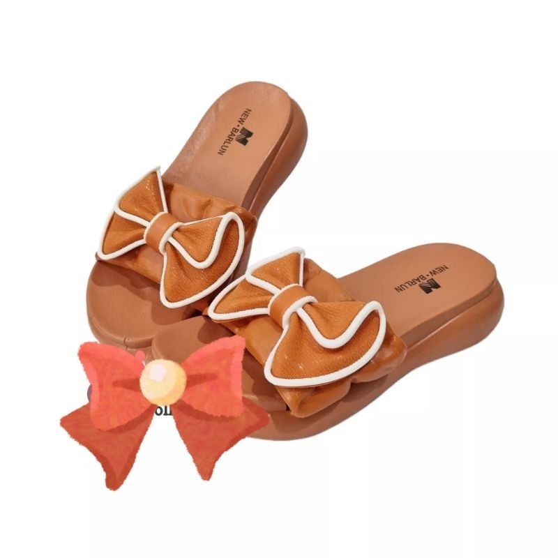 SANDAL SLOP KARET IMPORT WANITA NEW BARLUN 618