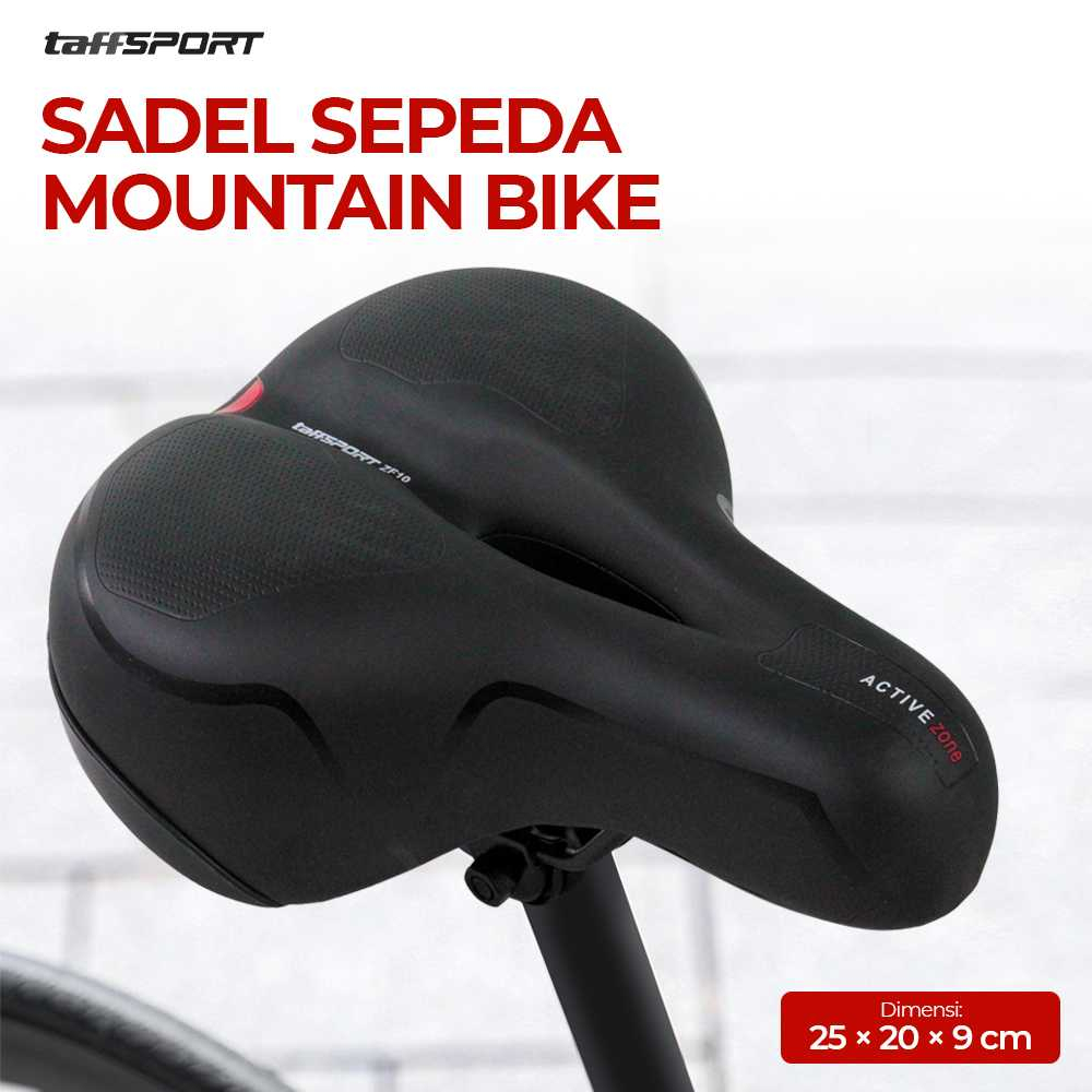 TaffSPORT {Sadel Sepeda Mountain Bike Saddle Leather - SX223-06 - Sedel Jok Sepeda Empuk Elegan Anak