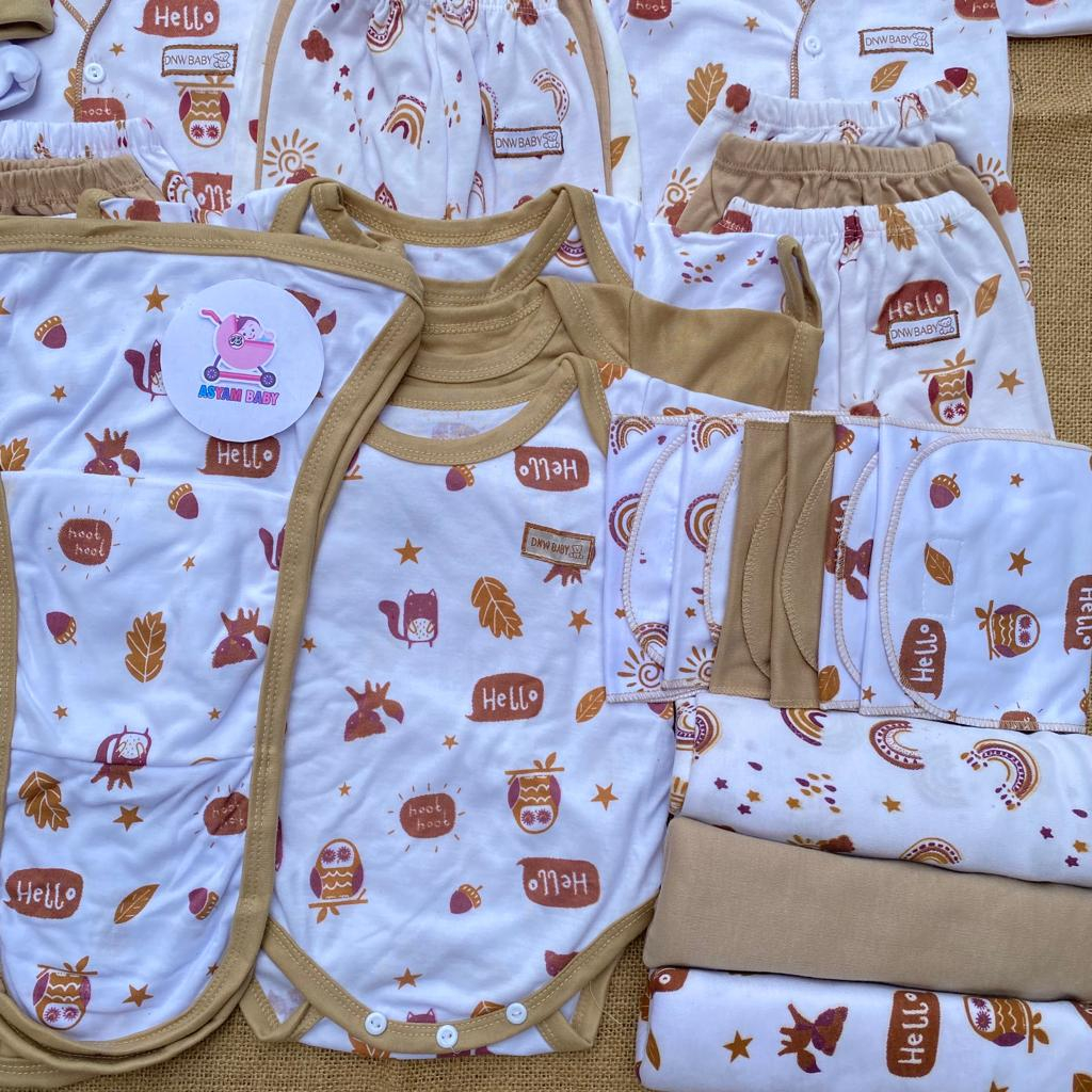 PROMO 7.7 45 PCS BAJU BAYI BARU LAHIR SERIES COKLAT NEW PAKET LAHIRAN BAYI BROJOL