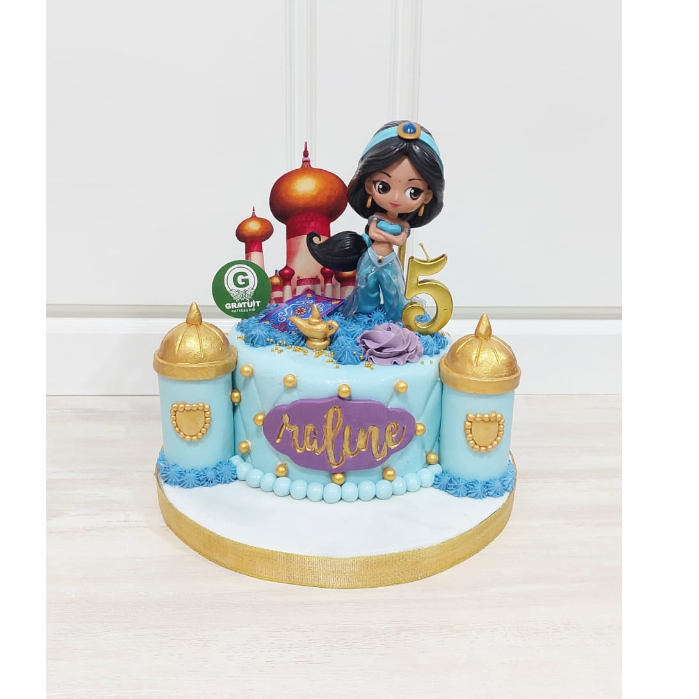 

PRINCESS JASMINE UK 15CM / KUE ULANG TAHUN CUSTOME